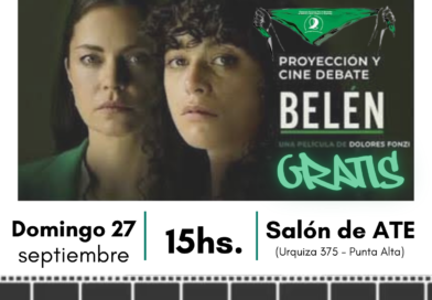 Domingo 27/9: Jornada de Cine debate en Defensa del Derecho al Aborto legal, seguro y gratuito en Punta Alta.